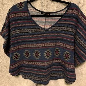 Forever 21 Aztec batwing shirt